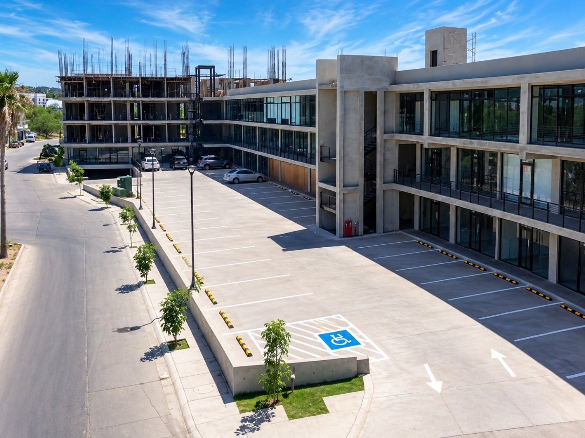 Estacionamiento de la plaza