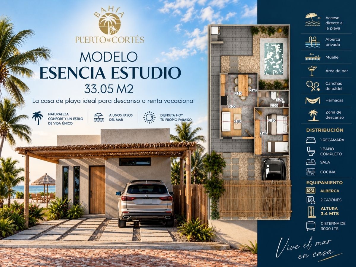 Modelo Esencia Studio, Bahía Puerto de Cortés