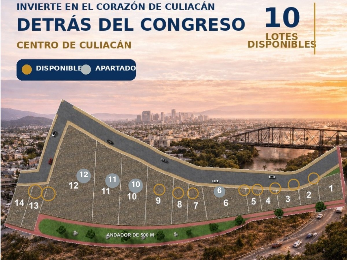 Terrenos de 178 a 800 m²