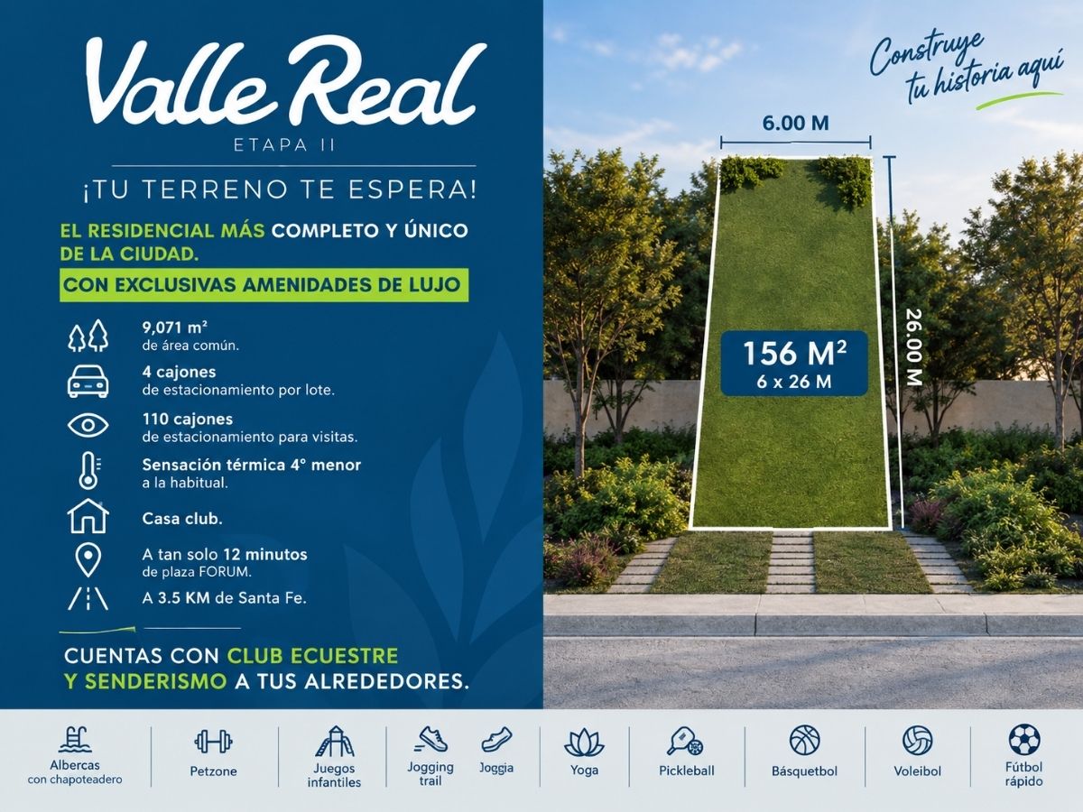 Lote de 156 m²